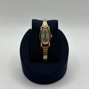 Vintage Timex Long Oval Dial Gold Tone Women's Watch Manual Wind